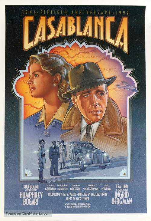 Casablanca - Re-release movie poster