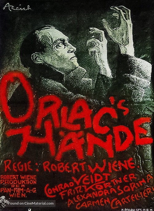 Orlacs H&auml;nde - German Movie Poster