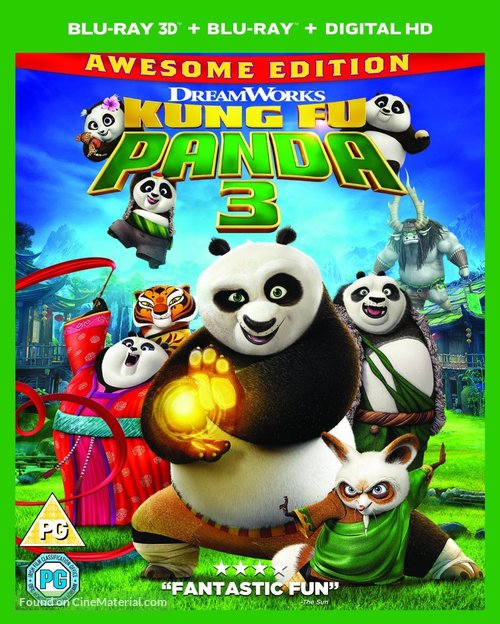 Kung Fu Panda 3 - British Movie Cover