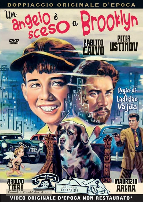 Un angelo &egrave; sceso a Brooklyn - Italian DVD movie cover