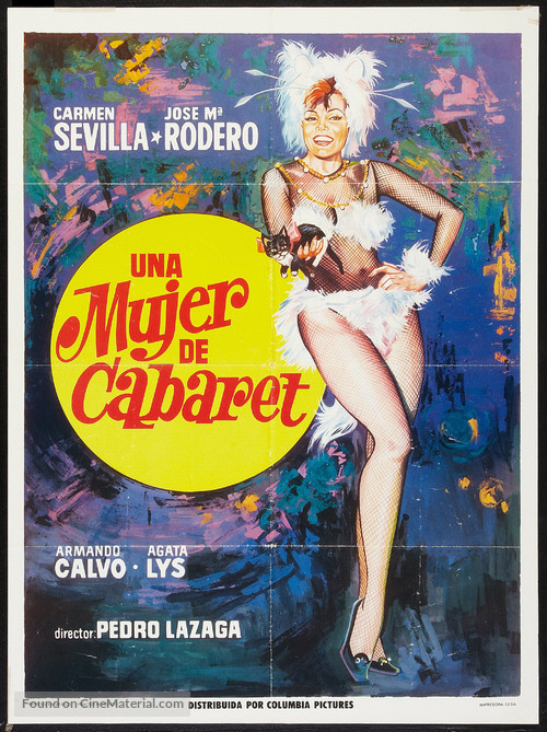 Una mujer de cabaret - Mexican Movie Poster