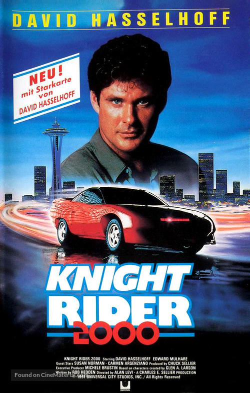 Knight Rider 2000 - German Movie Poster