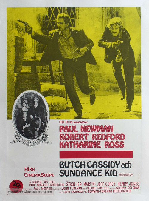 Butch Cassidy and the Sundance Kid - Swedish Movie Poster