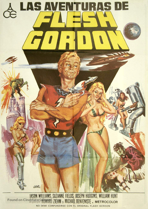 Flesh Gordon - Spanish Movie Poster