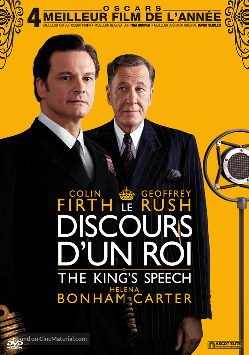 The King&#039;s Speech - Swiss DVD movie cover