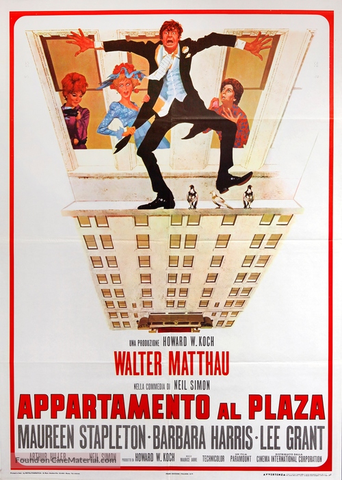 Plaza Suite - Italian Movie Poster