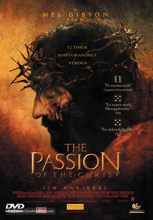 The Passion of the Christ - Norwegian DVD movie cover