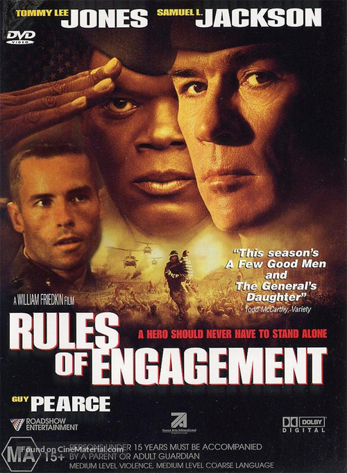Rules Of Engagement - Australian DVD movie cover