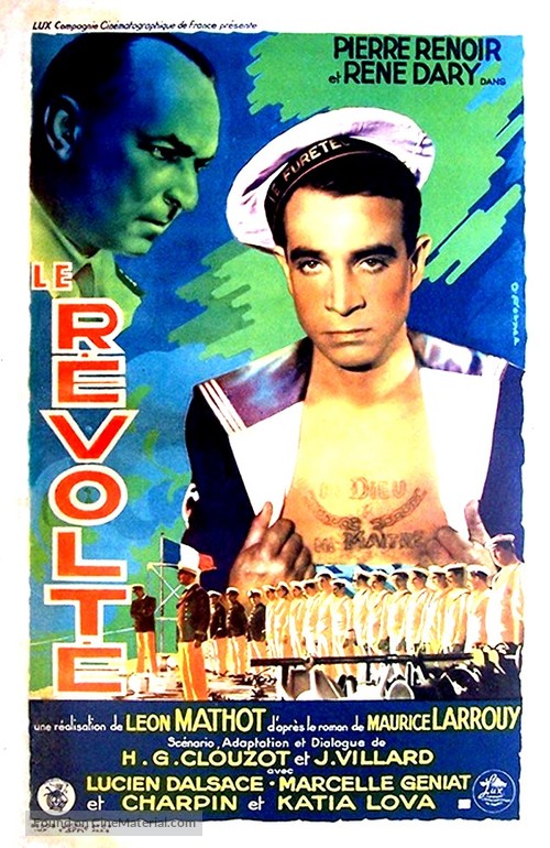 Le r&eacute;volt&eacute; - French Movie Poster