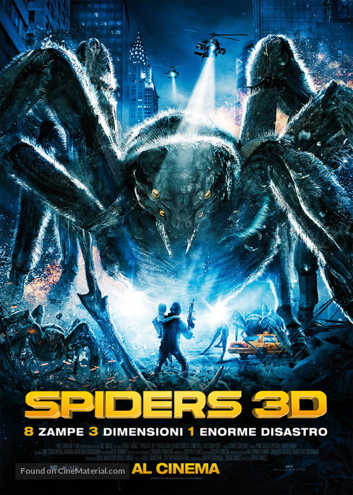 Spiders 3D - Italian Movie Poster