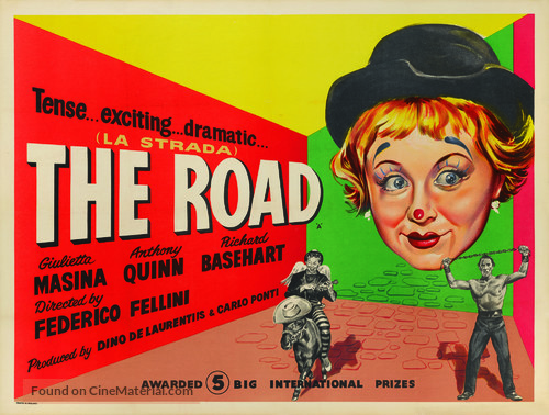 La strada - British Movie Poster