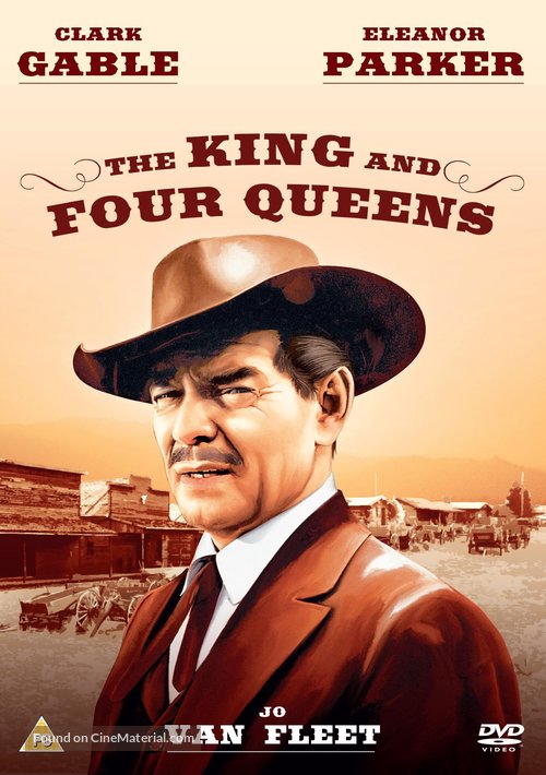 The King and Four Queens - British DVD movie cover
