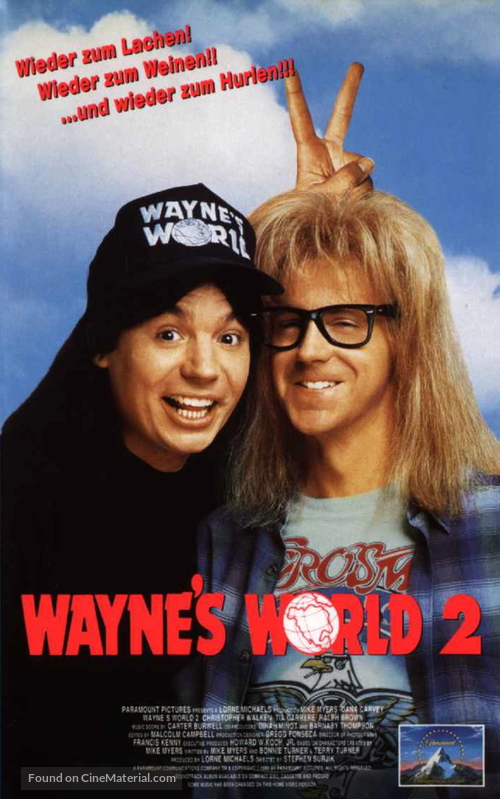 Wayne&#039;s World 2 - German VHS movie cover