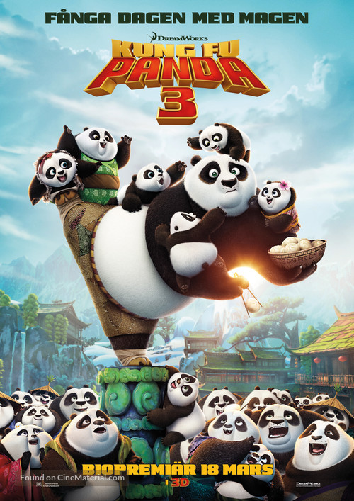 Kung Fu Panda 3 - Swedish Movie Poster
