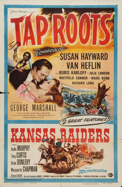 Kansas Raiders - Combo movie poster
