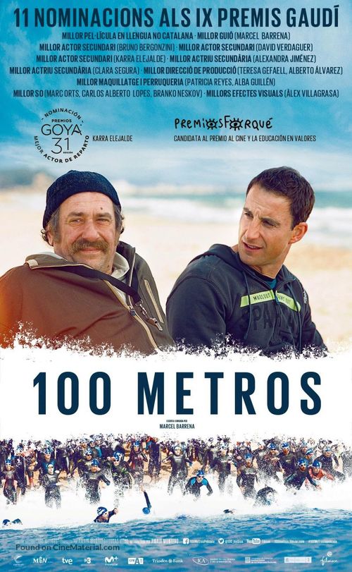 100 metros - Spanish Movie Poster