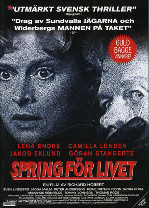 Spring f&ouml;r livet - Swedish Movie Cover