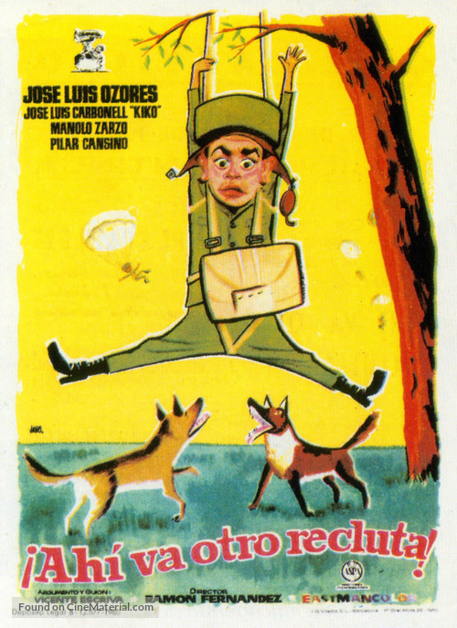 &iexcl;Ah&iacute; va otro recluta! - Spanish Movie Poster