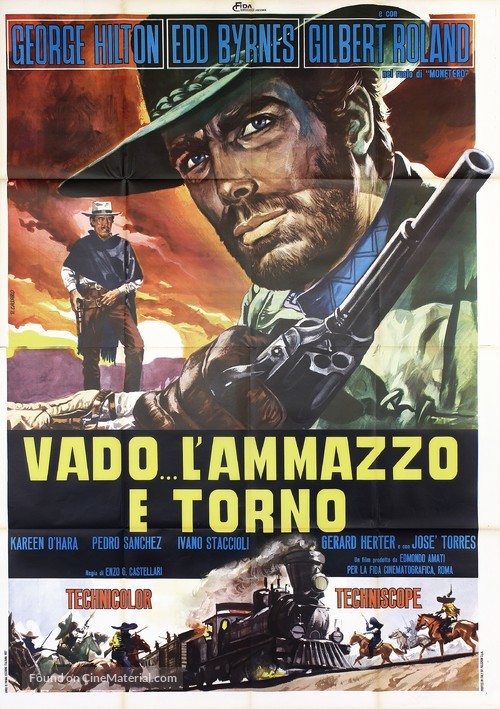 Vado... l&#039;ammazzo e torno - Italian Movie Poster