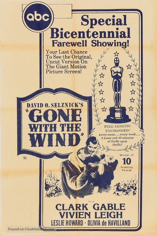 Gone with the Wind - Re-release movie poster