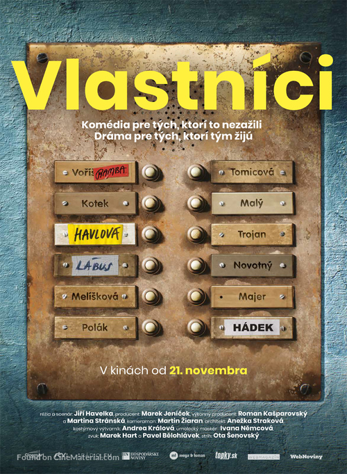 Vlastn&iacute;ci - Slovak Movie Poster