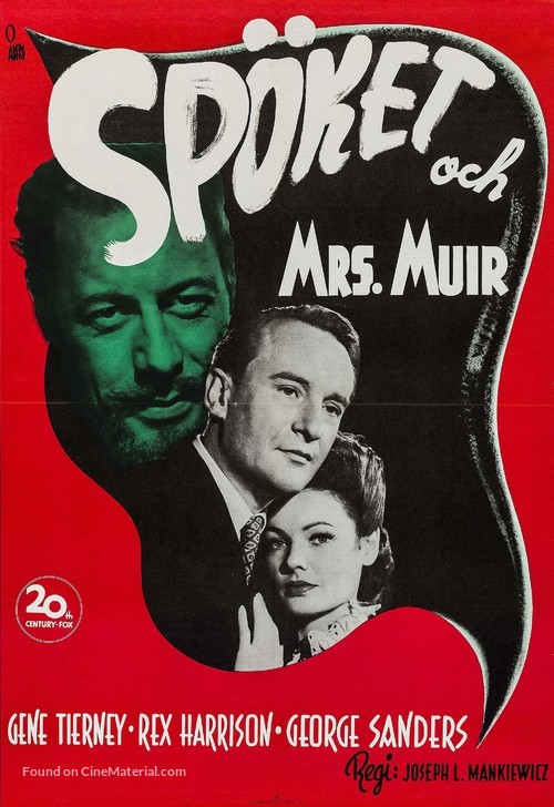 The Ghost and Mrs. Muir - Swedish Movie Poster