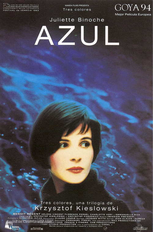 Trois couleurs: Bleu - Spanish Movie Poster