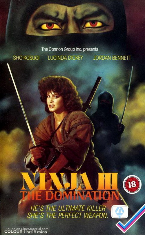 Ninja III: The Domination - British VHS movie cover