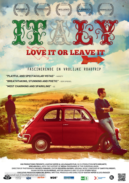 Italy: Love It, or Leave It - Dutch Movie Poster