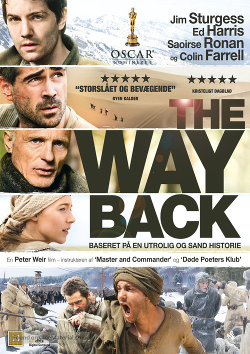 The Way Back - Danish DVD movie cover