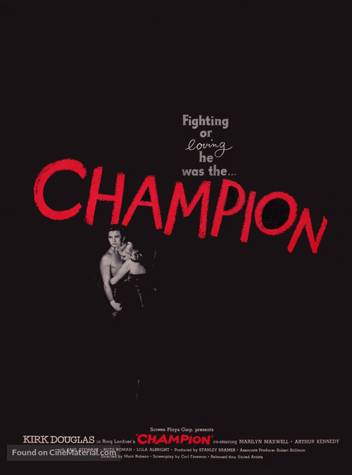 Champion - Re-release movie poster