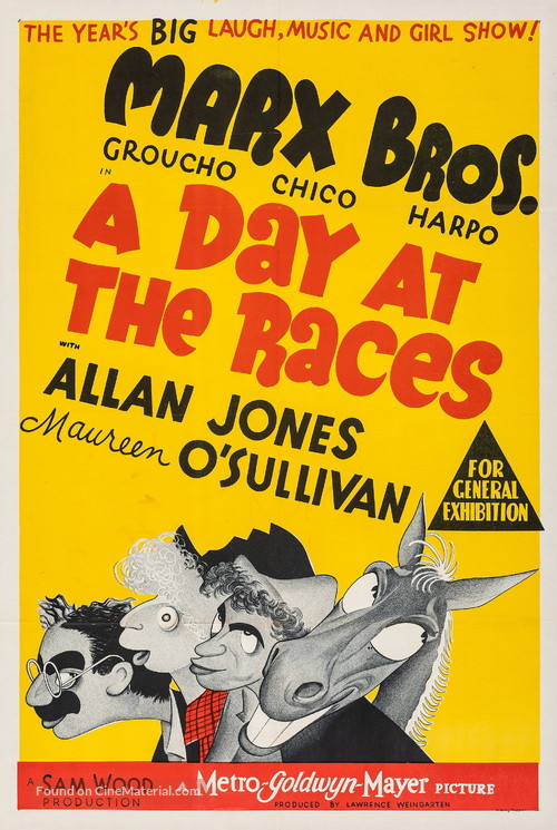 A Day at the Races - Australian Movie Poster