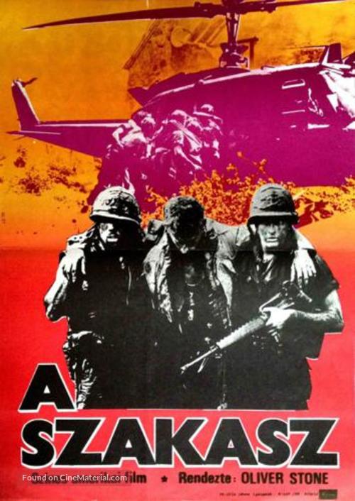 Platoon - Hungarian Movie Poster
