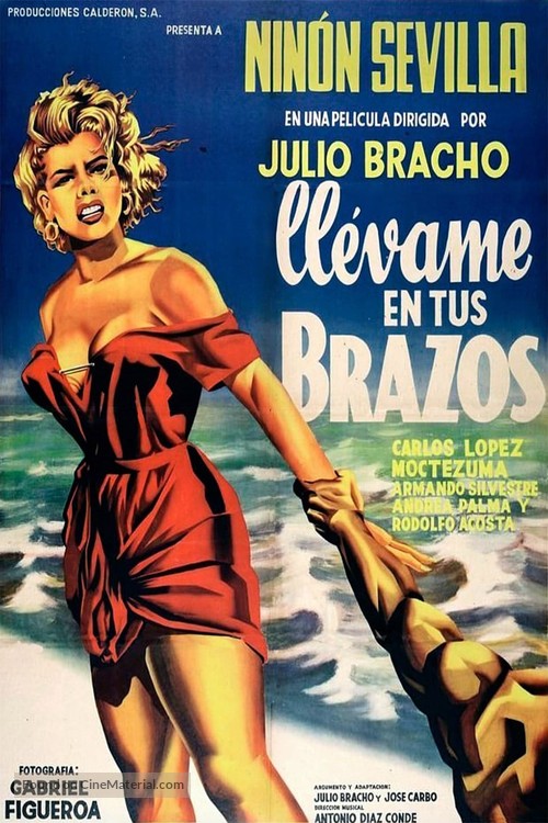 Ll&eacute;vame en tus brazos - Mexican Movie Poster