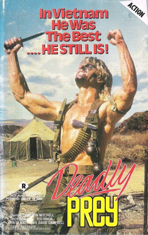 Deadly Prey - Australian VHS movie cover