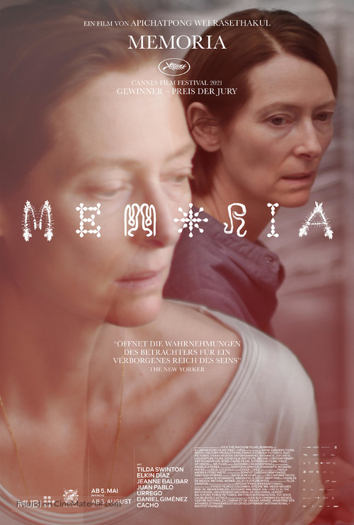 Memoria - German Movie Poster