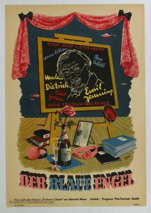 Der blaue Engel - German Movie Poster