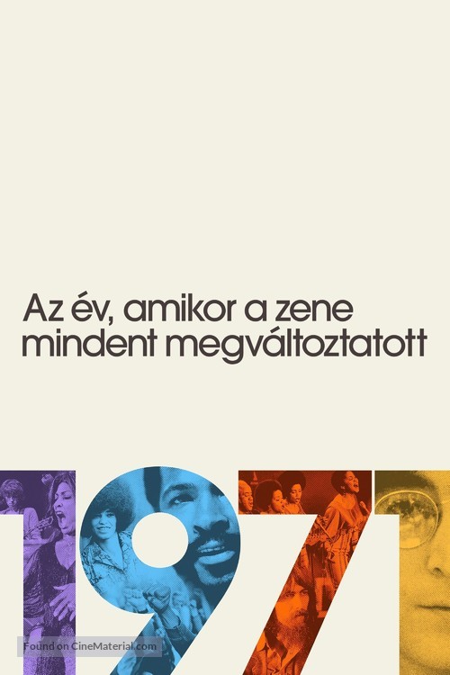 &quot;1971: The Year That Music Changed Everything&quot; - Hungarian Movie Cover