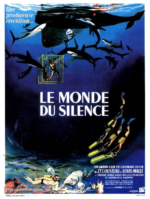 Monde du silence, Le - French Movie Poster