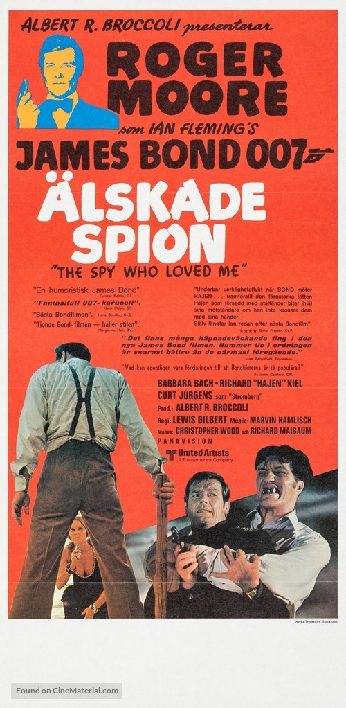 The Spy Who Loved Me - Swedish Movie Poster