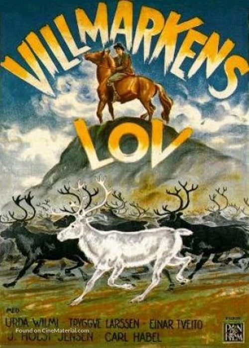 Villmarkens lov - Norwegian Movie Poster