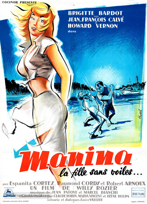 Manina, la fille sans voiles - French Movie Poster