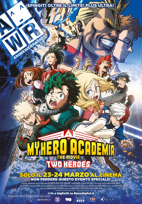 Boku no Hero Academia the Movie - Italian Movie Poster