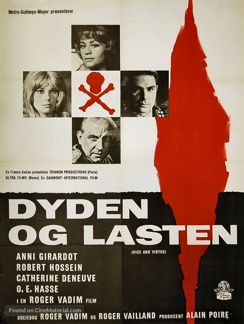Le vice et la vertu - Danish Movie Poster