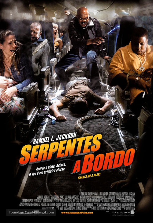 Snakes on a Plane - Portuguese poster
