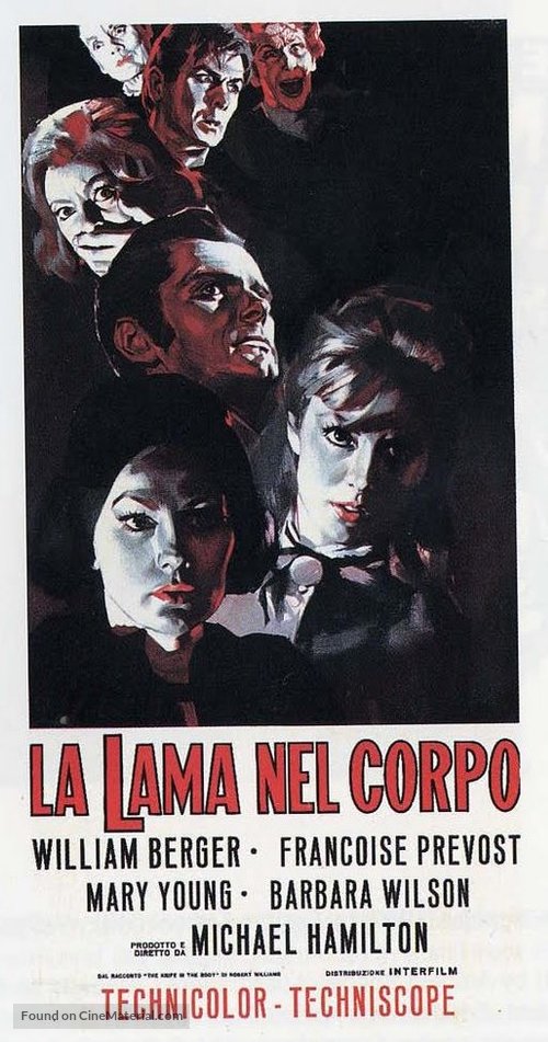 La lama nel corpo - Italian Movie Poster