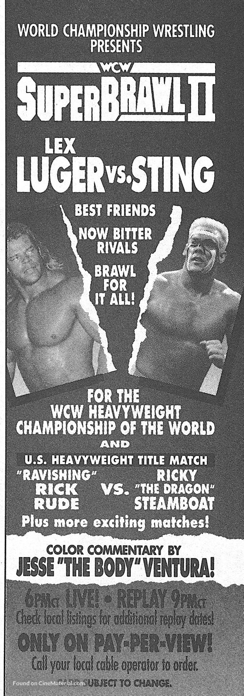 WCW SuperBrawl II - poster