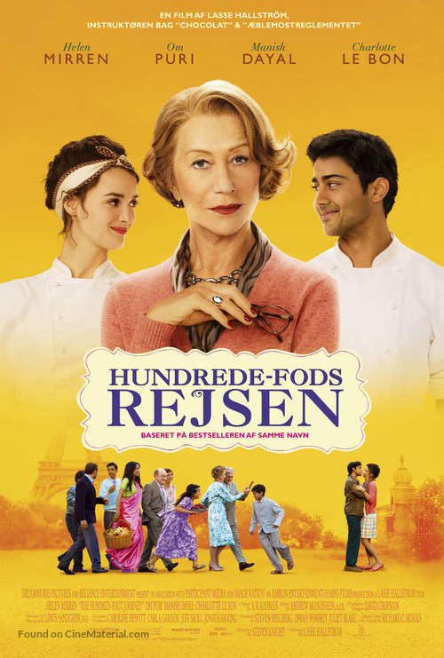 The Hundred-Foot Journey - Danish Movie Poster