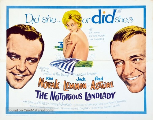 The Notorious Landlady - Movie Poster
