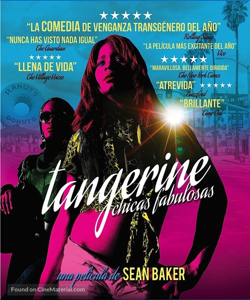 Tangerine - Mexican Blu-Ray movie cover